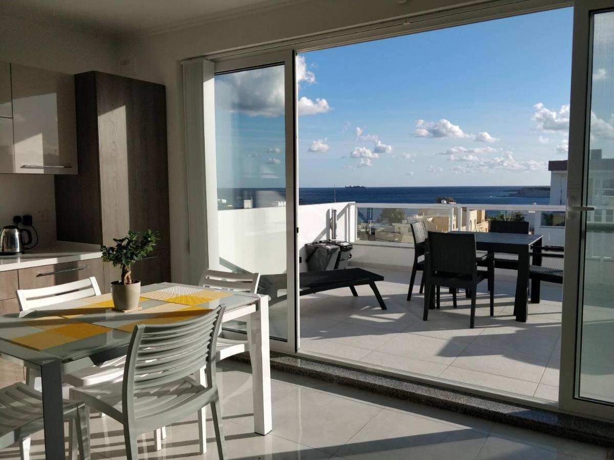 Sea View Penthouse With Large Terrace Irom1-1 Apartment Marsaskala Bagian luar foto
